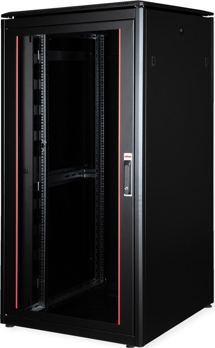ROLINE Netzwerkschrank Pro 48,26cm 19Zoll 32 HE 800x800 BxT Glast�r schwarz
