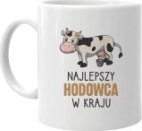 Koszulkowy Najlepszy hodowca w kraju (krowy) - kubek na prezent dla hodowcy krów