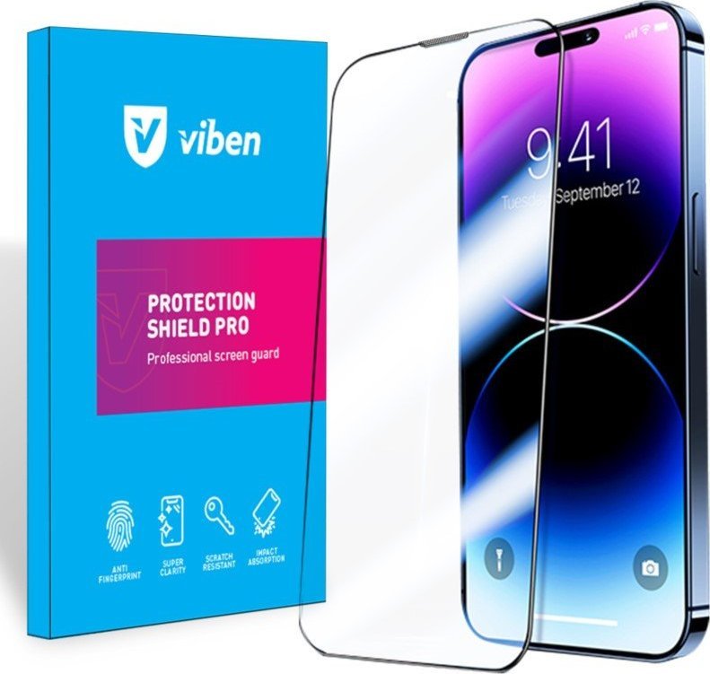 Viben VIBEN Szkło hartowane ochronne iPhone 14 Pro -6,1"