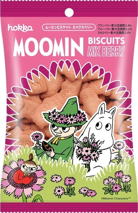Lotte Herbatniki muminki Moomin Berry Biscuits jagodowe 60g - Hokka