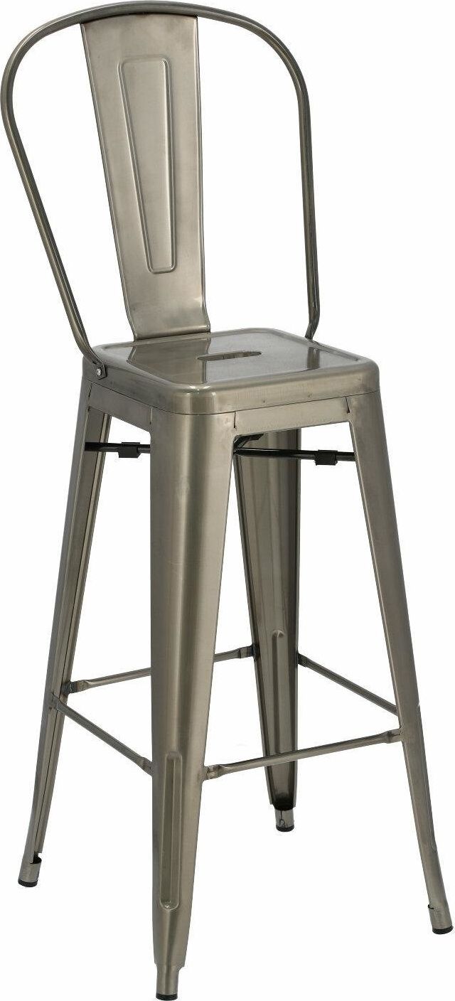 D2 Design Hoker Paris Back 75cm. metal insp. Tolix