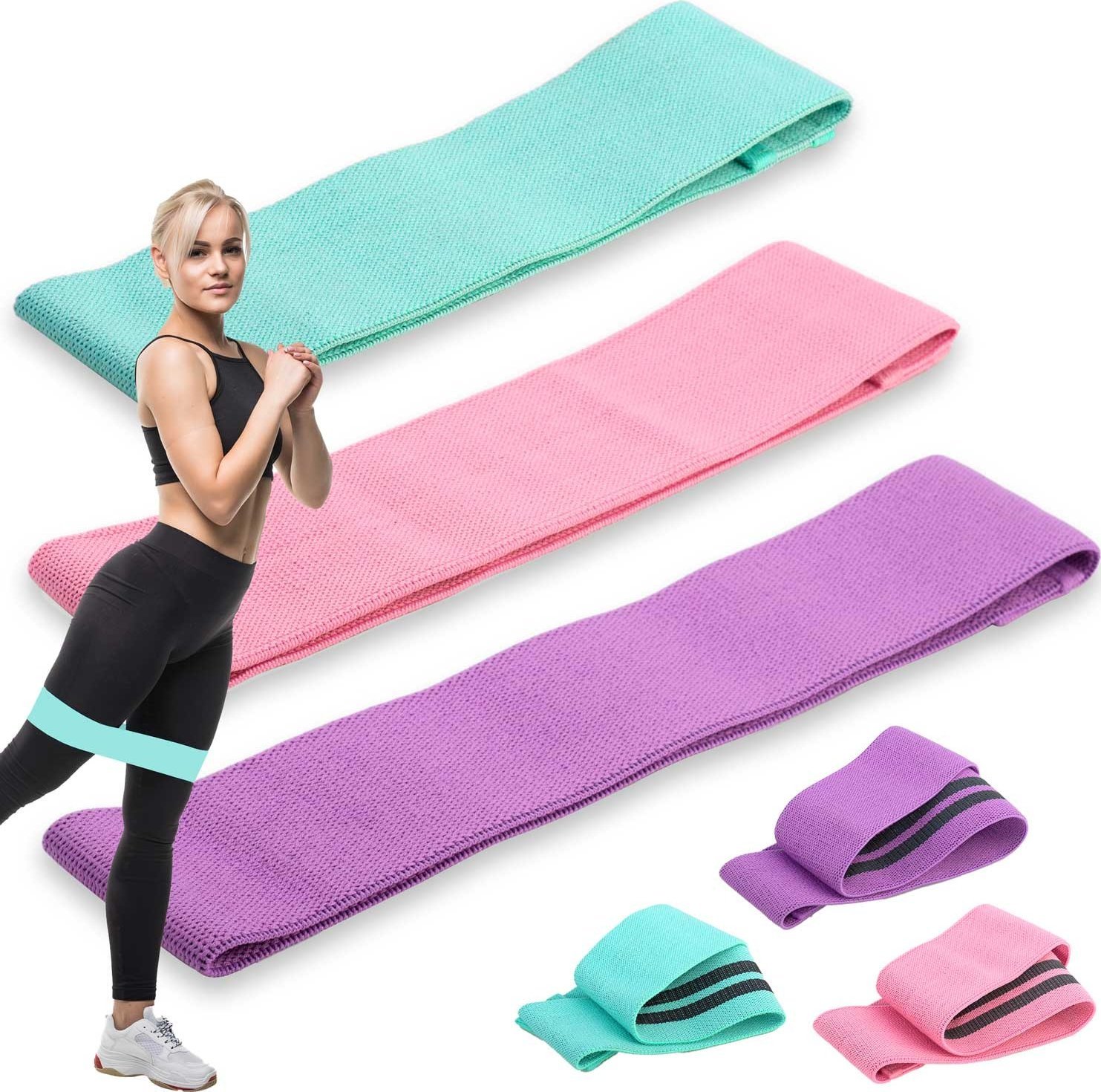 Neo-Sport NeoSport Zestaw taśma oporowych do ćwiczeń NS-961 3 szt