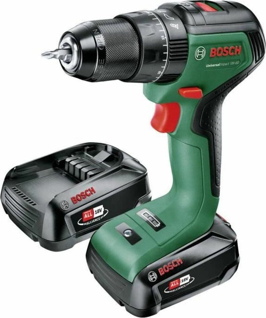 Wiertarka Bosch Cordless impact drill BOSCH Green Universal Impact 18V-60, 18V, 1 x 2 Ah batteries