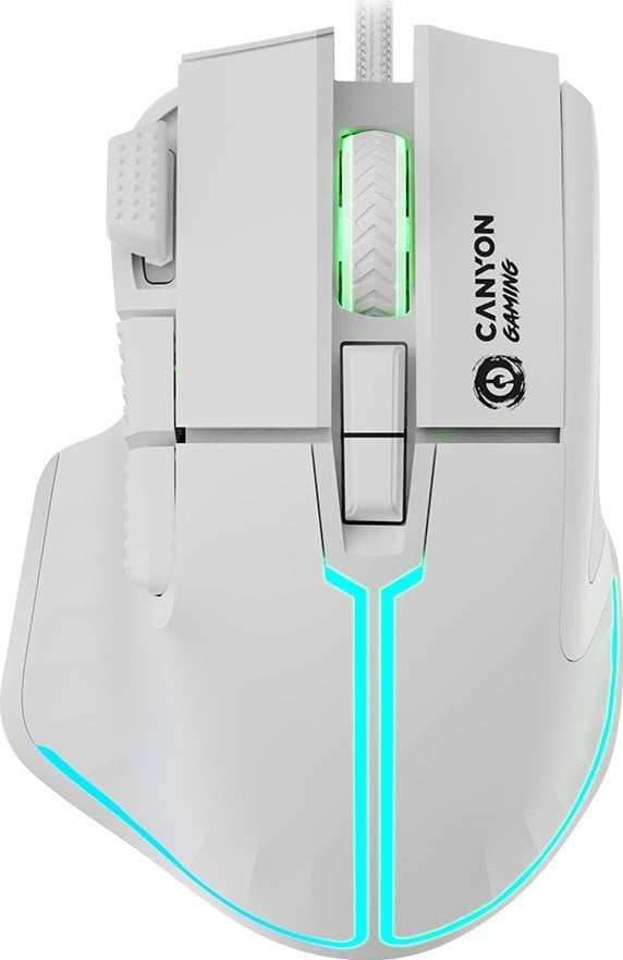 Mysz Canyon CANYON Mysz gamingowa Fortnax GM-636 RGB 9 Przycisków Biała