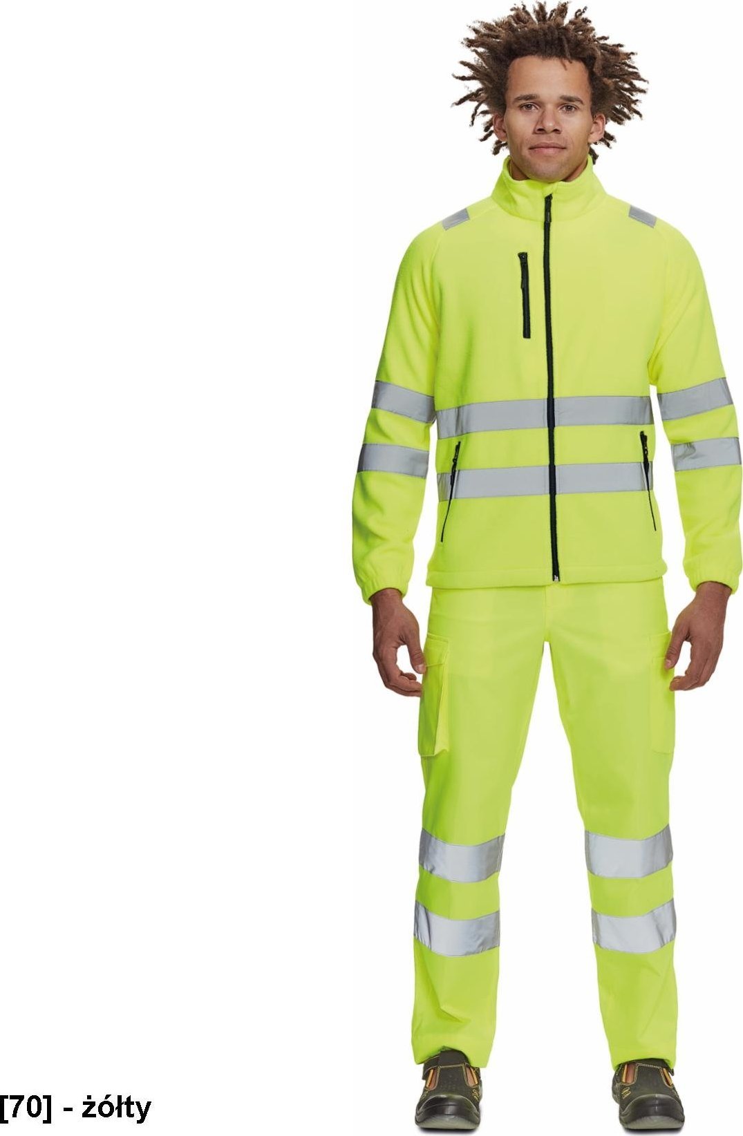 CERVA ALMERIA HV - bluza polarowa - żółty M