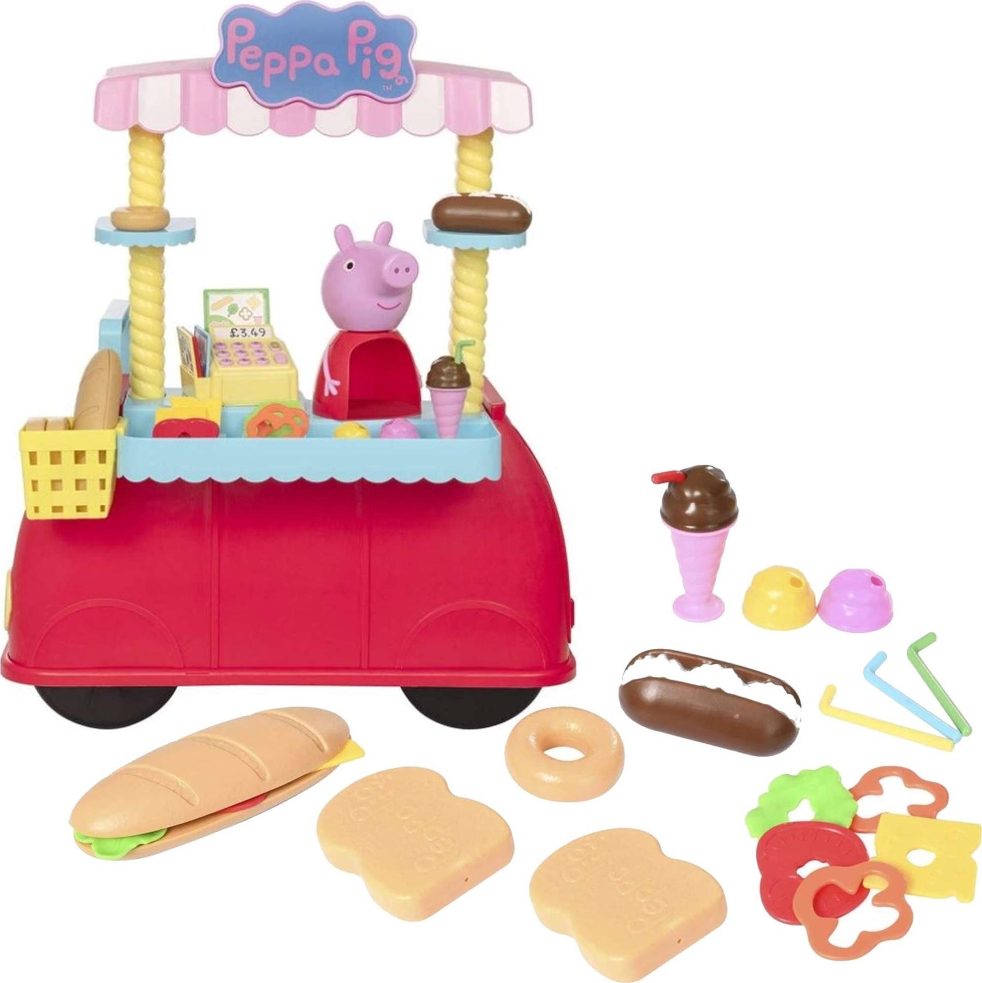 HTI Świnka Peppa Sklepik na kółkach zestaw Lodziarnia z dźwiękami