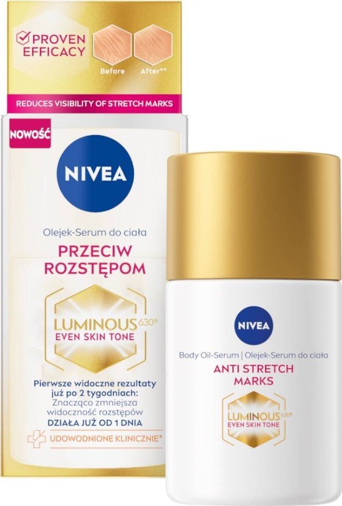 Nivea Luminous630 olejek-serum do ciała przeciw rozstępom 100ml
