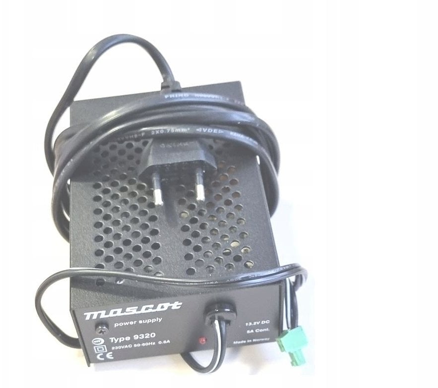 Ładowarka Mascot MASCOT Zasilacz 9320 198-264VAC na 13,2VDC / 5A / 70W dla Motorola urządzenia mobilne w tym Stecker