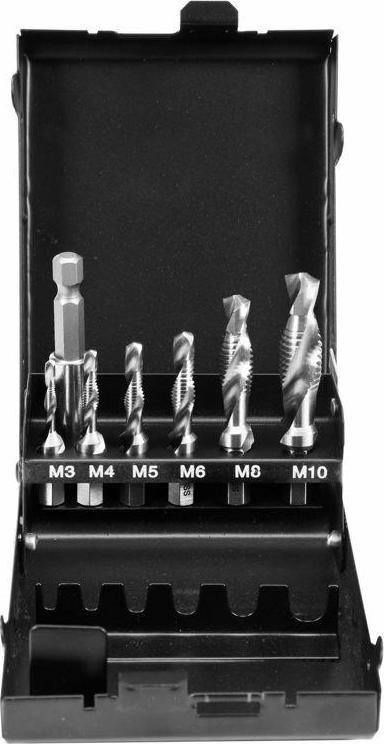 Wiertło Yato YATO ZESTAW WIERTŁA-GWINTOWNIKI M3-M10 7szt. HEX YT-44849