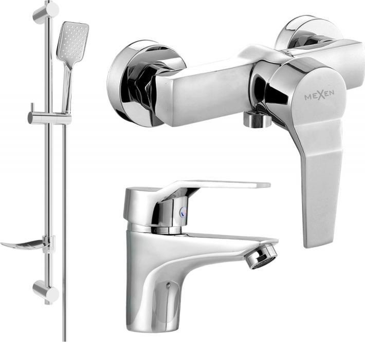Bateria prysznicowa Mexen Mexen Caro DF62 zestaw prysznicowy, chrom - 746604DF62-00