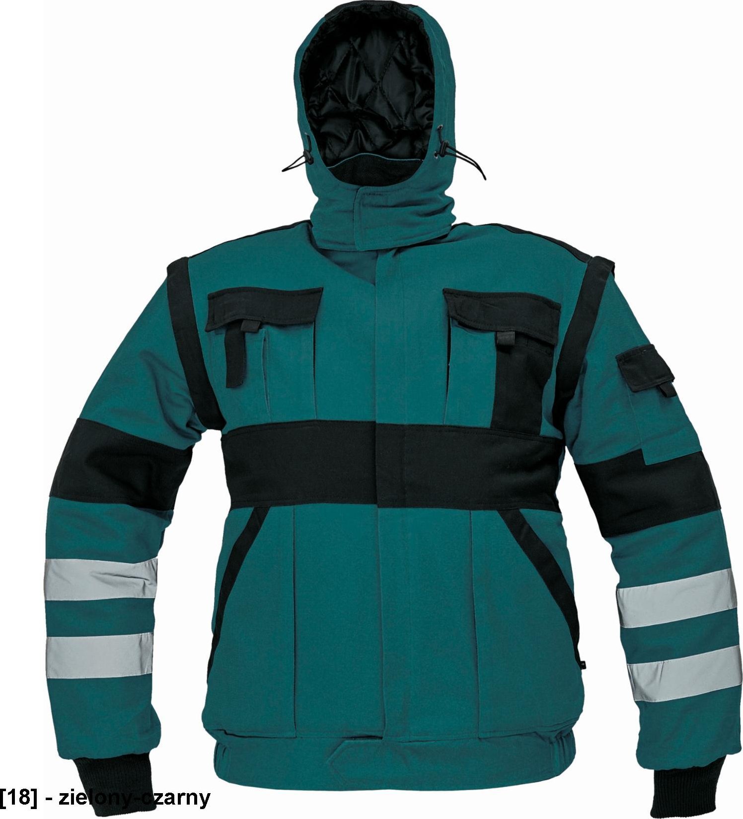 CERVA MAX WINTER RFLX WINTER JACKET - kurtka - zielony-czarny 46