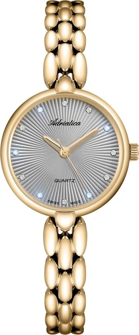 Zegarek Adriatica Zegarek damski Adriatica A3788.1147Q CYRKONIE złoty