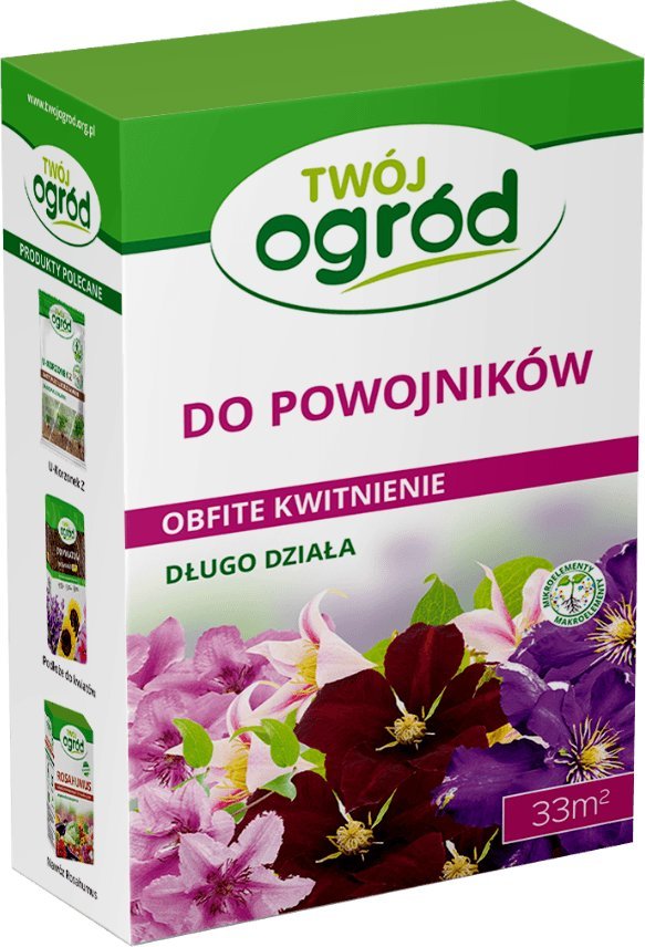 Twój Ogród Nawóz do powojników 1kg - zapewnia obfite kwitnienie