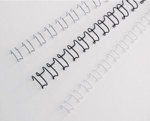 Acco Oprawy drutowe MultiBind 6 mm, srebrne (100) - IB160431