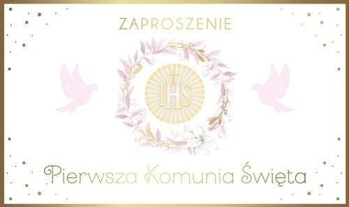 Zaproszenie Komunia (10szt)
