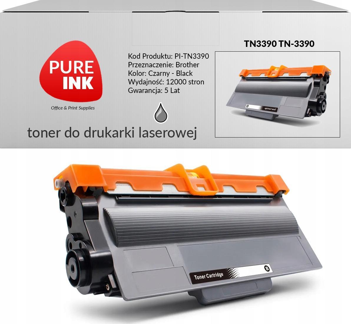 Toner Pureink Black Zamiennik TN-3390
