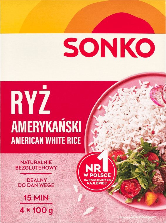 SONKO Sonko Ryż amerykański 400 g (4 x 100 g)