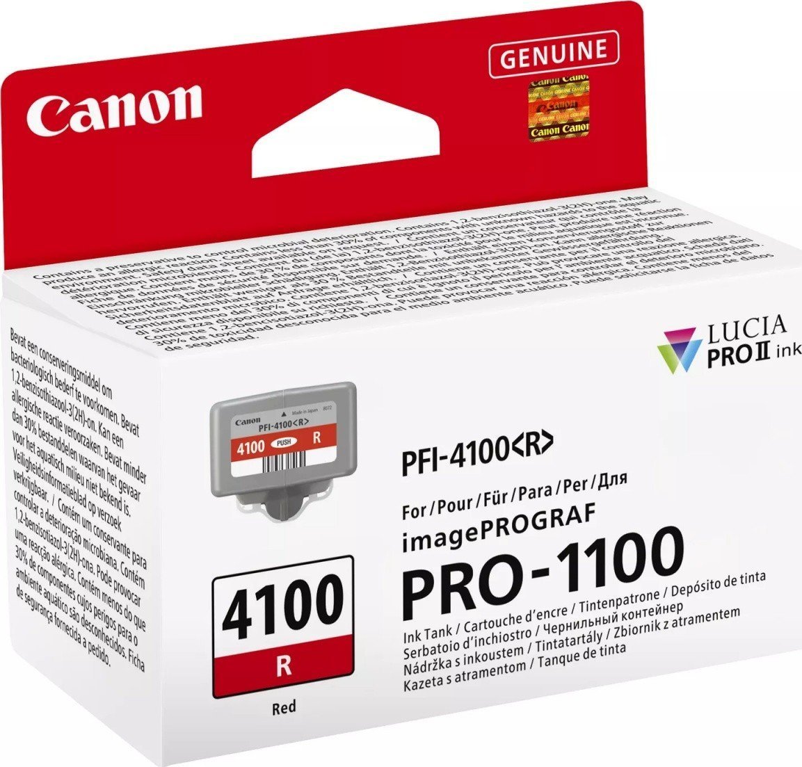 Tusz Canon Tusz PFI-4100 R Czerwony 6785C001