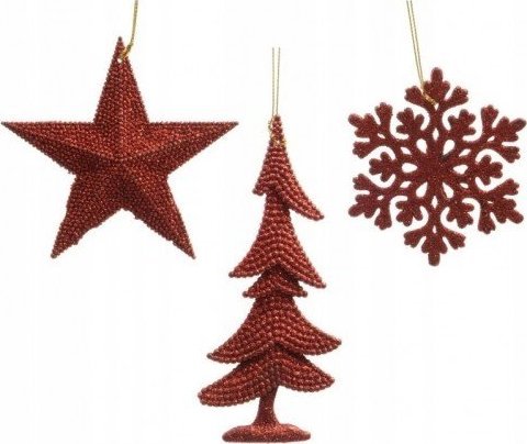 Kaemingk Zawieszka świąteczna brokatowa na choinkę ozdoba