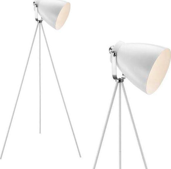 Lampa podłogowa Nordlux Stojąca LAMPA podłogowa LARGO 46704001 Nordlux sztalugowa OPRAWA reflektor SZTALUGOWY na trójnogu biały