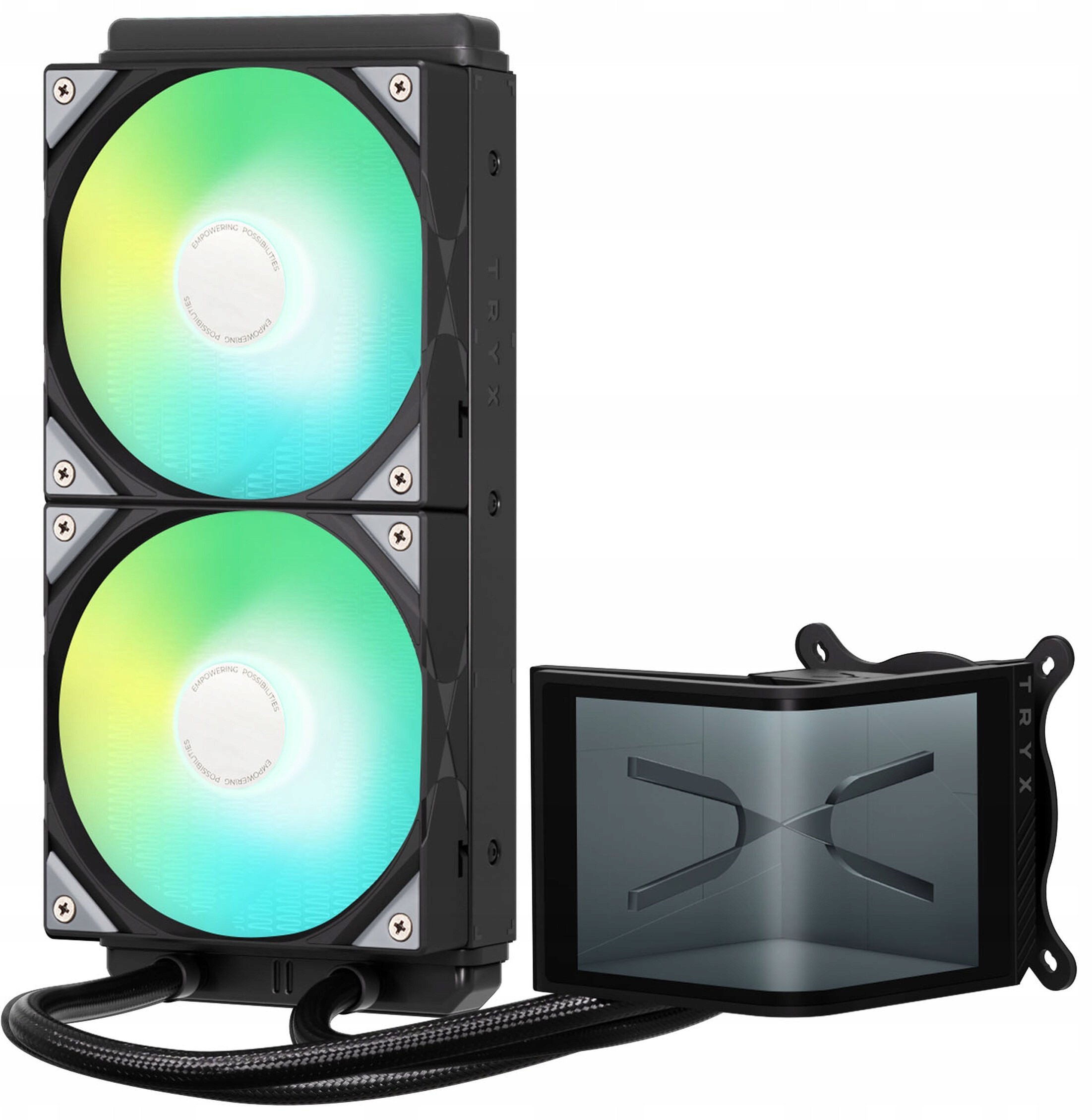 TRYX PANORAMA SE ARGB 240 Komplett-Wasserkhlung, 3D-AMOLED-Display - 240mm, schwarz