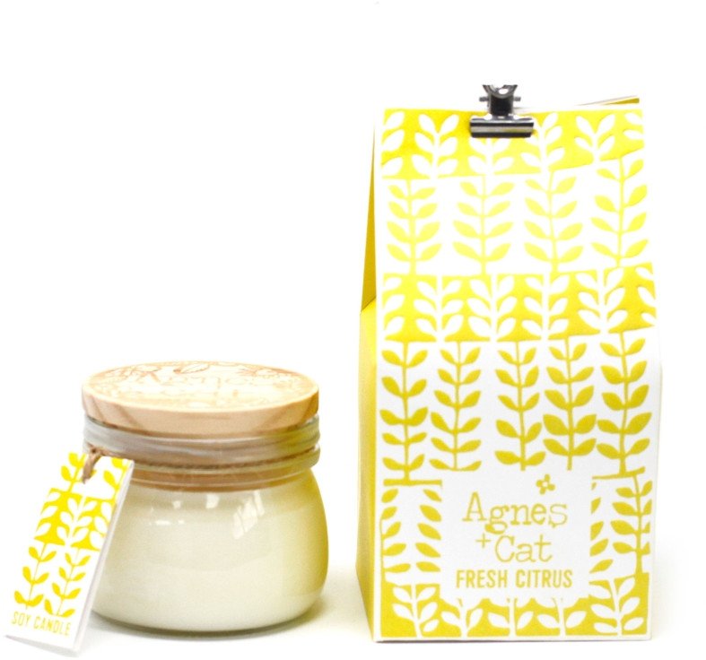Sojowa świeca w małym słoiku - Citrus