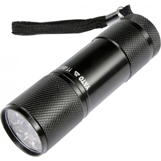 Latarka Yato Latarka aluminiowa 9 LED czarna - YT-08570