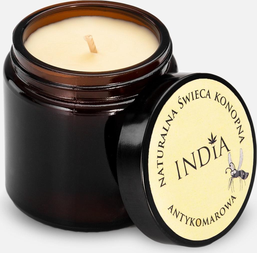 India Cosmetics Świeca konopna INDIA antykomarowa 90g