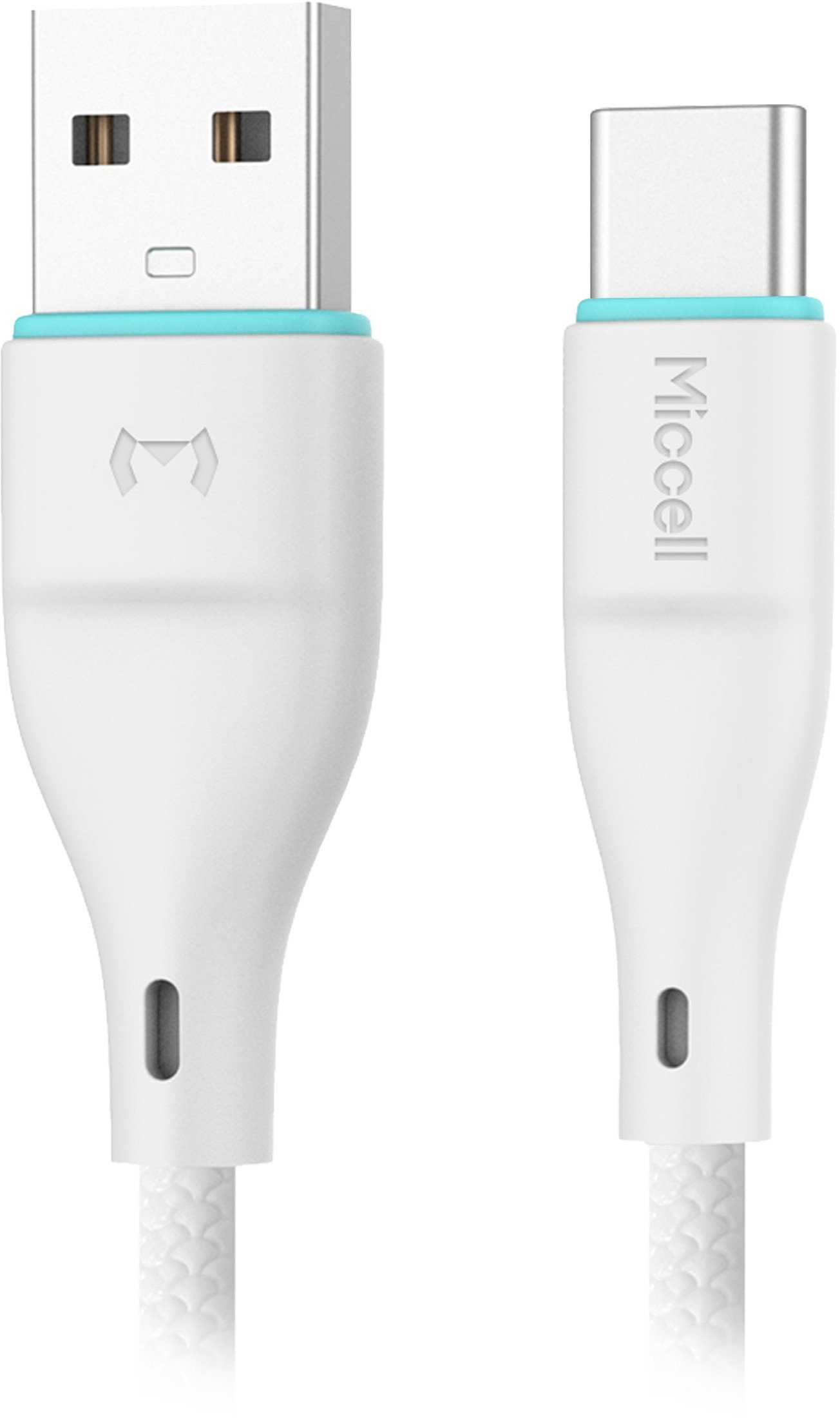 Kabel USB Orno USB-A - USB-C 1 m Biały