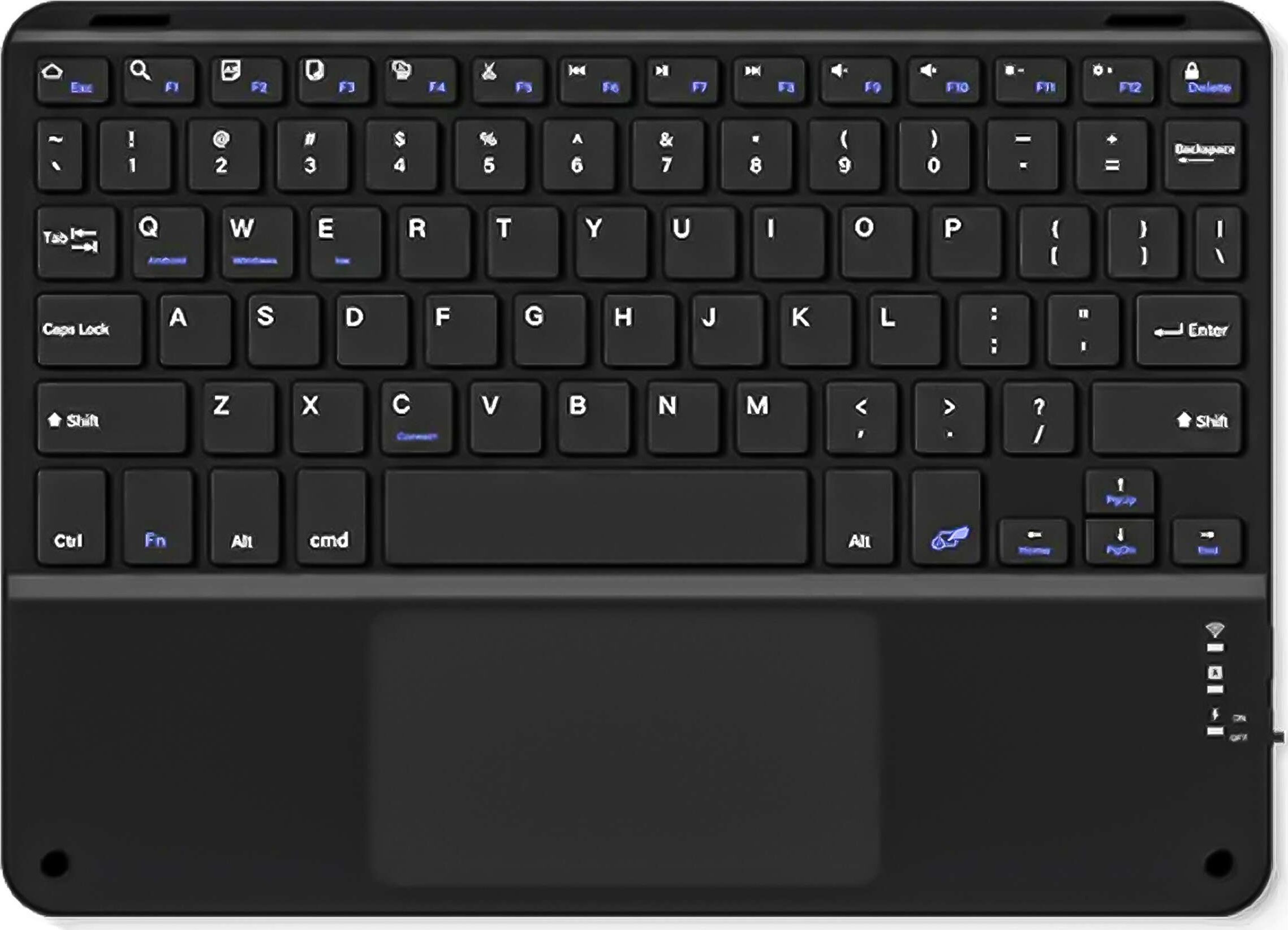 Klawiatura Alogy Klawiatura Bezprzewodowa z touchpadem Bluetooth touchpad do PC TV tabletu USB-C Alogy Wireless Czarna