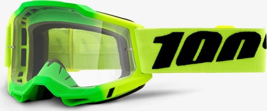 100% Gogle 100% ACCURI 2 TRAVIS (Szyba Przezroczysta Anti-Fog, LT 88%-92%) (NEW)