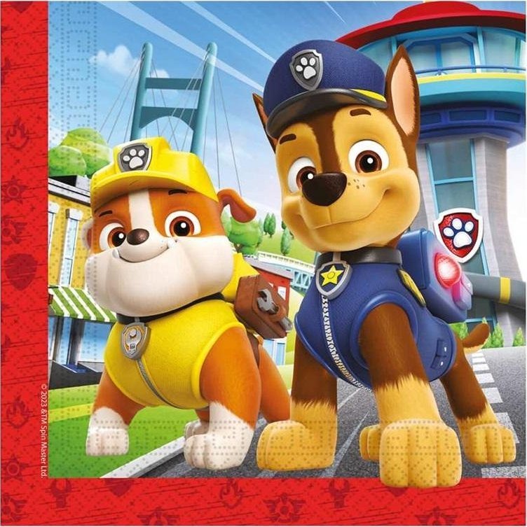 Serwetki papierowe Paw Patrol 33x33cm 20szt