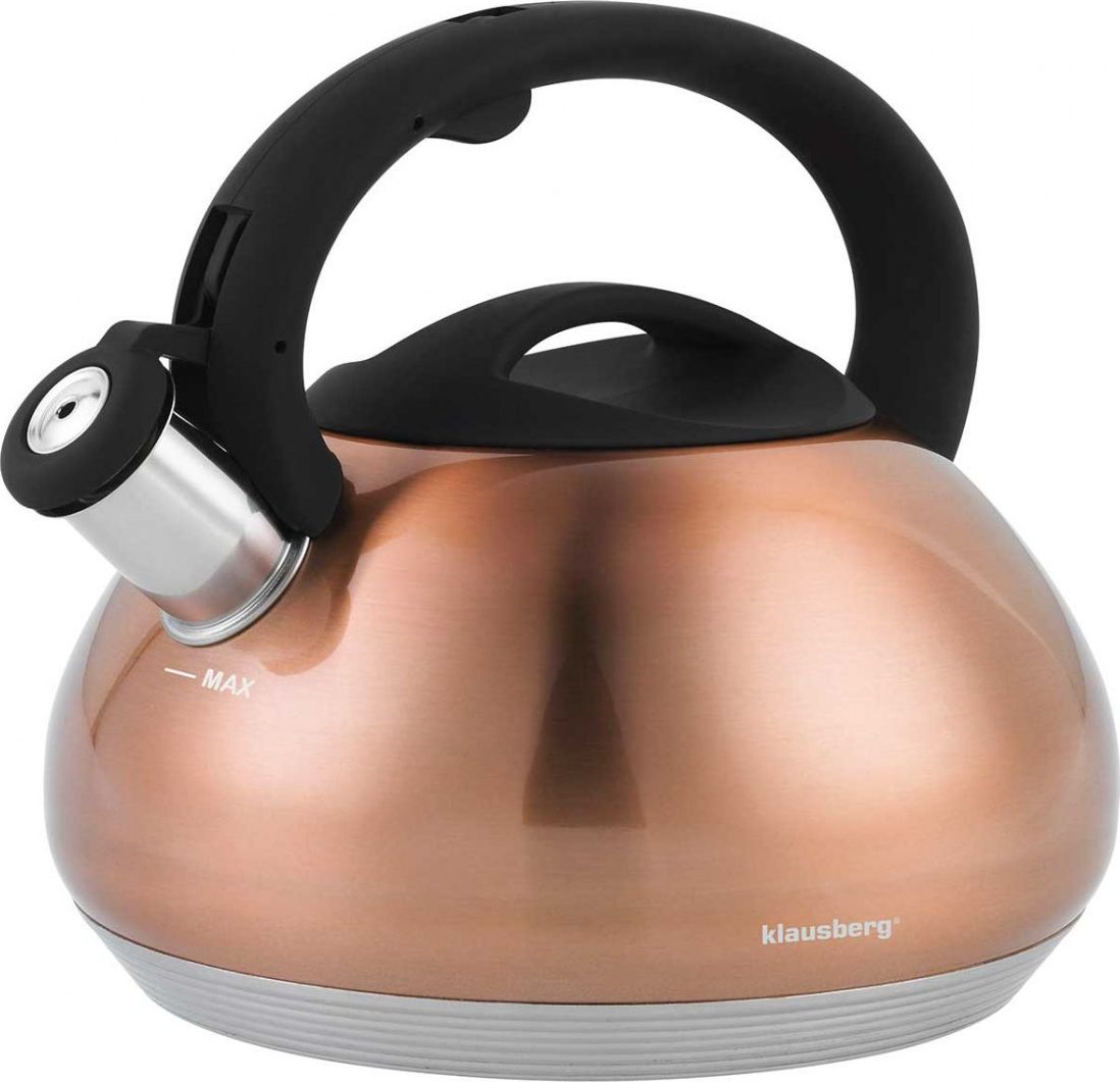 Klausberg CZAJNIK Z GWIZDKIEM KLAUSBERG 2,7L KB-7385 COPPER