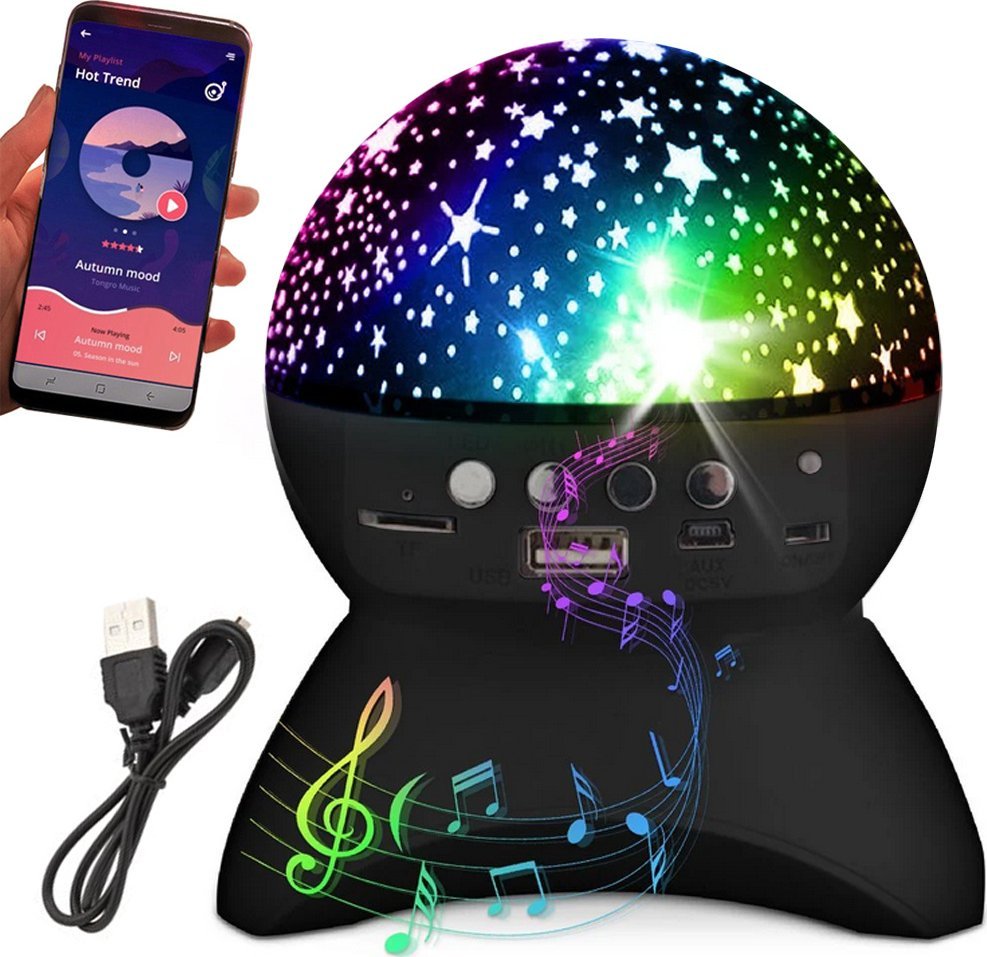 Verk Projektor gwiazd lampka nocna nieba star led głośnik bluetooth usb rzutnik Projektor gwiazd lampka nocna nieba star led głośnik bluetooth usb rzu