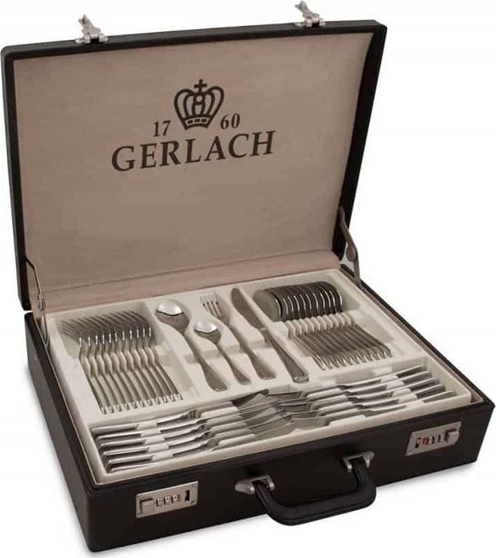 Gerlach Komplet sztućców w walizce 68 sztuk Antica połysk