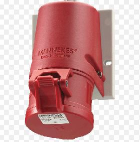 Mennekes Gniazdo naścienne 1-częściowe zaciski bezśrubowe 16A 400V IP44 (MEN31)