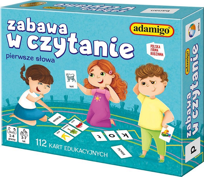 Adamigo Zabawa w czytanie Gra edukacyjna