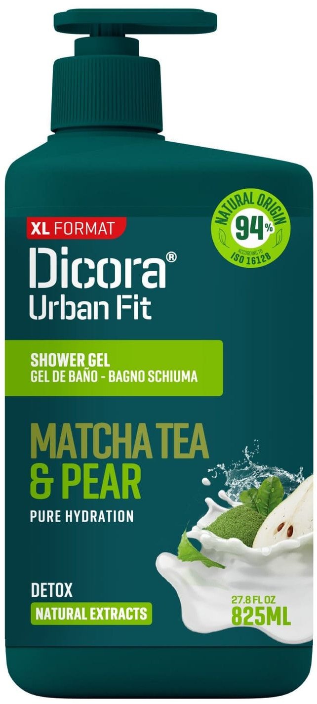 DICORA Żel pod prysznic Herbata Matcha i Gruszka 825 ml