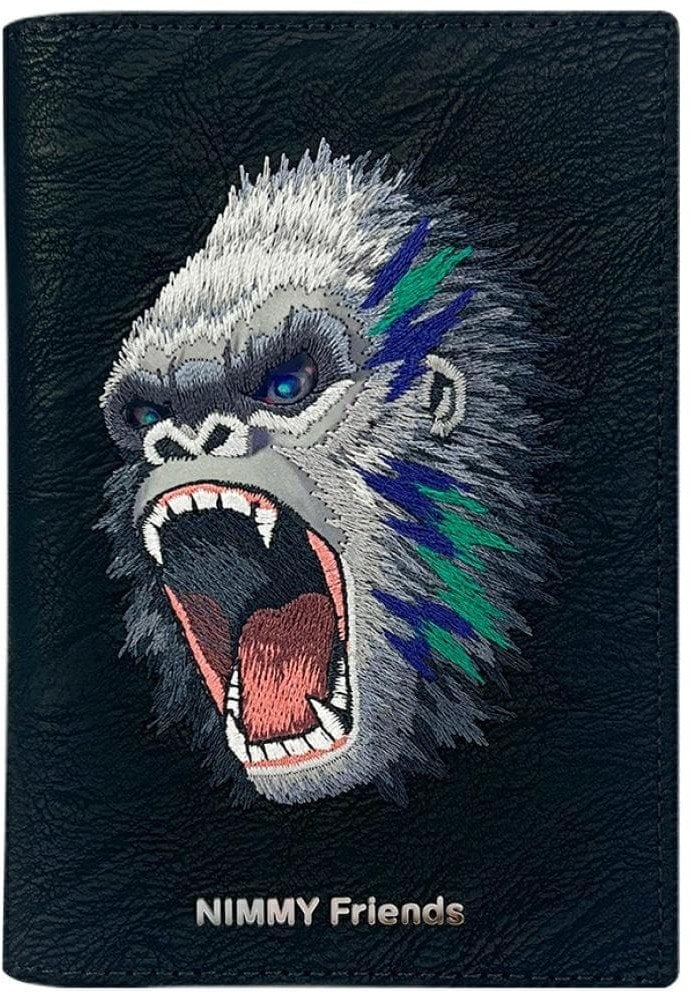 Etui na paszport Nimmy portfel Raptor Gorilla czarny