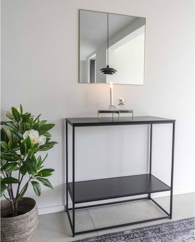 House Nordic House Nordic Kwadratowe lustro Daisy, mosiądz