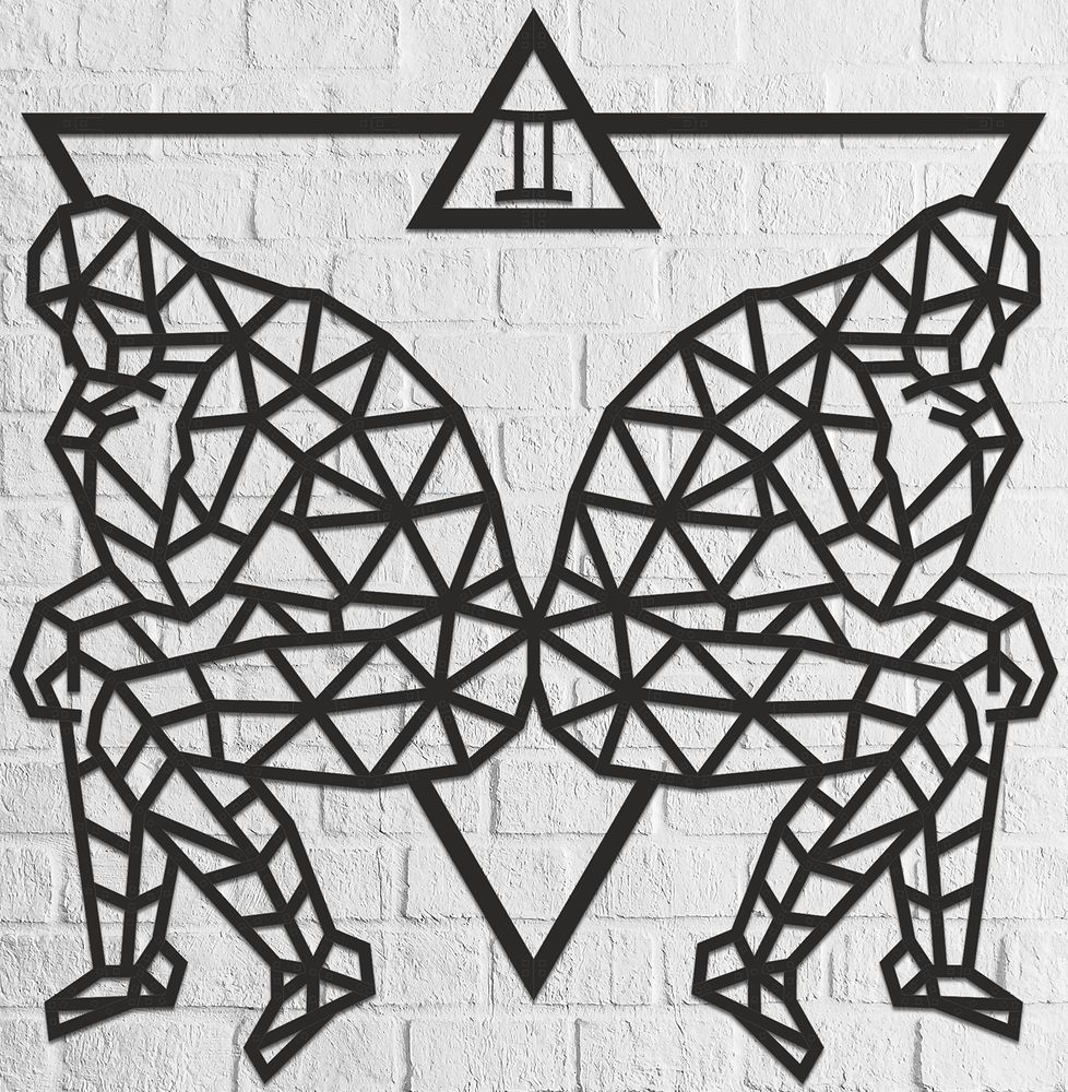 Ewa EWA Drewniane Puzzle Model 3D Dekoracja Bliźnięta