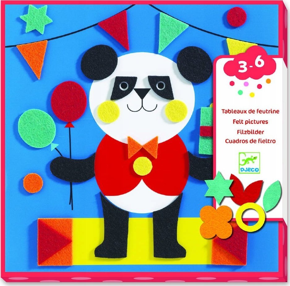 Djeco Djeco Kūrybinis rinkinys - Veltinis koliažas - Švelnios būtybės