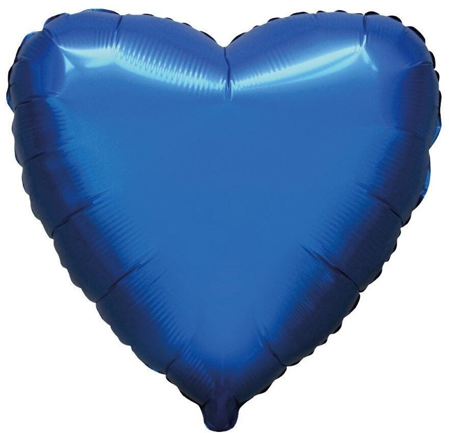 Balon foliowy 46cm Serce satynowy czarny