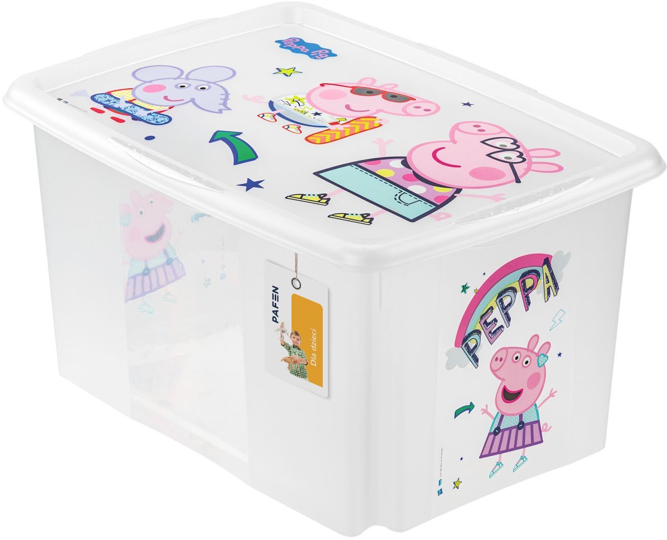 Curver Pojemnik próżniowy 45L Karolina "Peppa Pig" 55 5x40x30cm przezroczysty 4052396081695