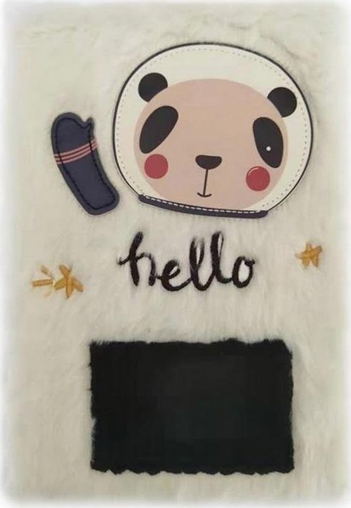 Easy Stationery Notes pluszowy A5/80K Panda EASY