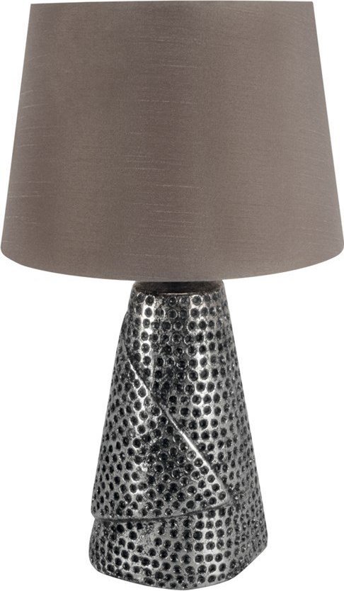 Lampa stołowa STRUHM Lampka stołowa MAGDA E27 SILVER / GREY