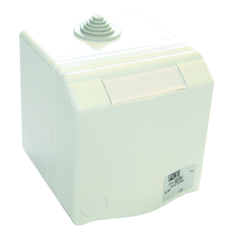 PCE Gniazdo nadtynkowe przelotowe zabudowane Design 32A 3P+Z+N 400V IP44 875-6V