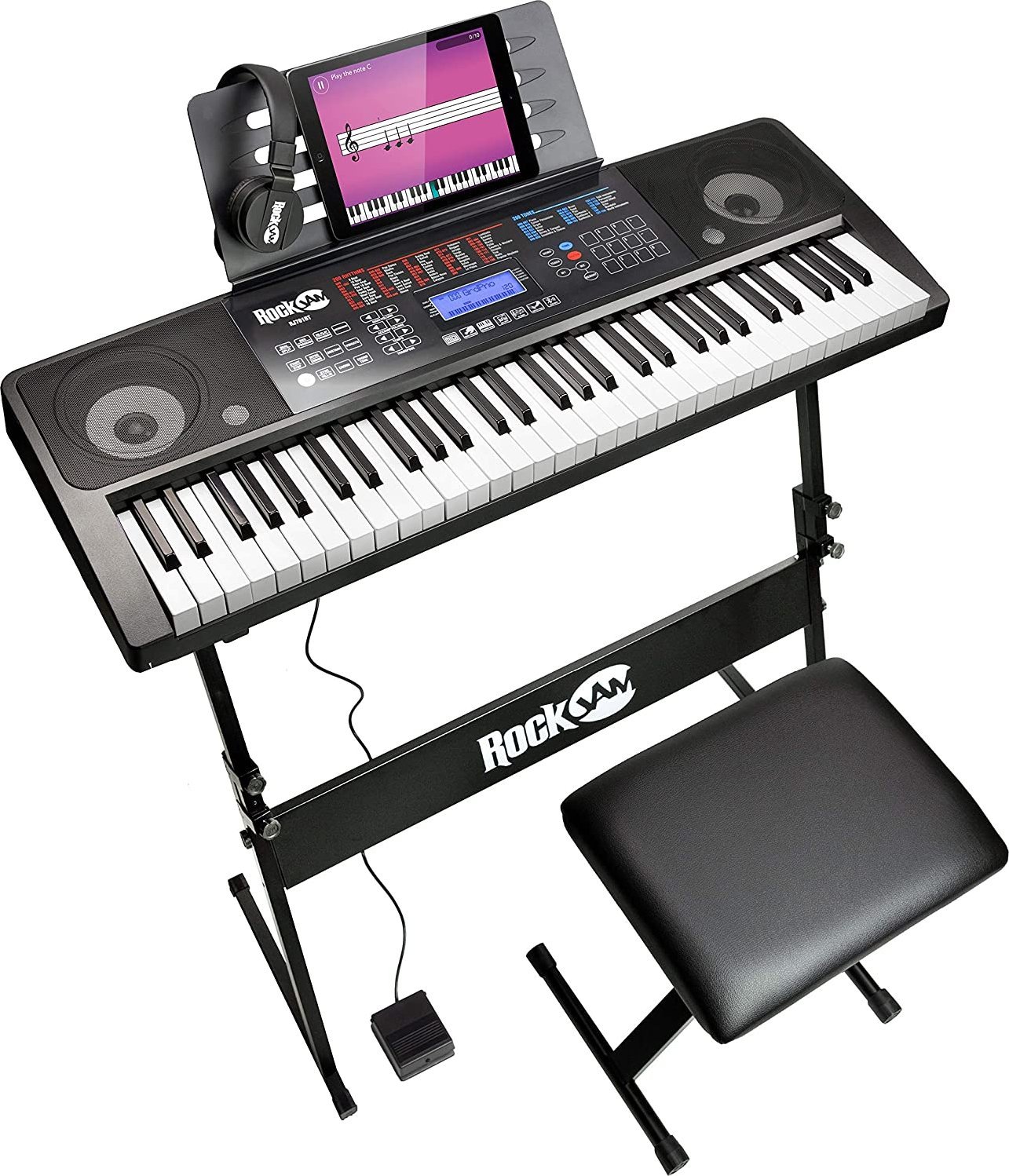RockJam Keyboard RockJam 61 kl Organy Słuchawki Zestaw Kit
