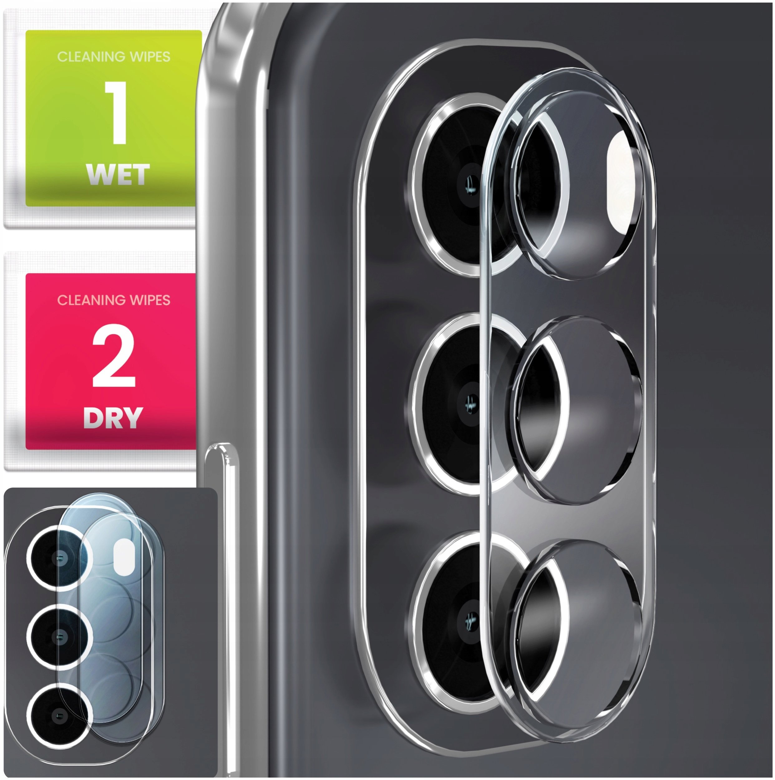 2-PAK Szkło Na Aparat Do Motorola Moto G82 / G52 (Hartowane, Na Obiektyw)