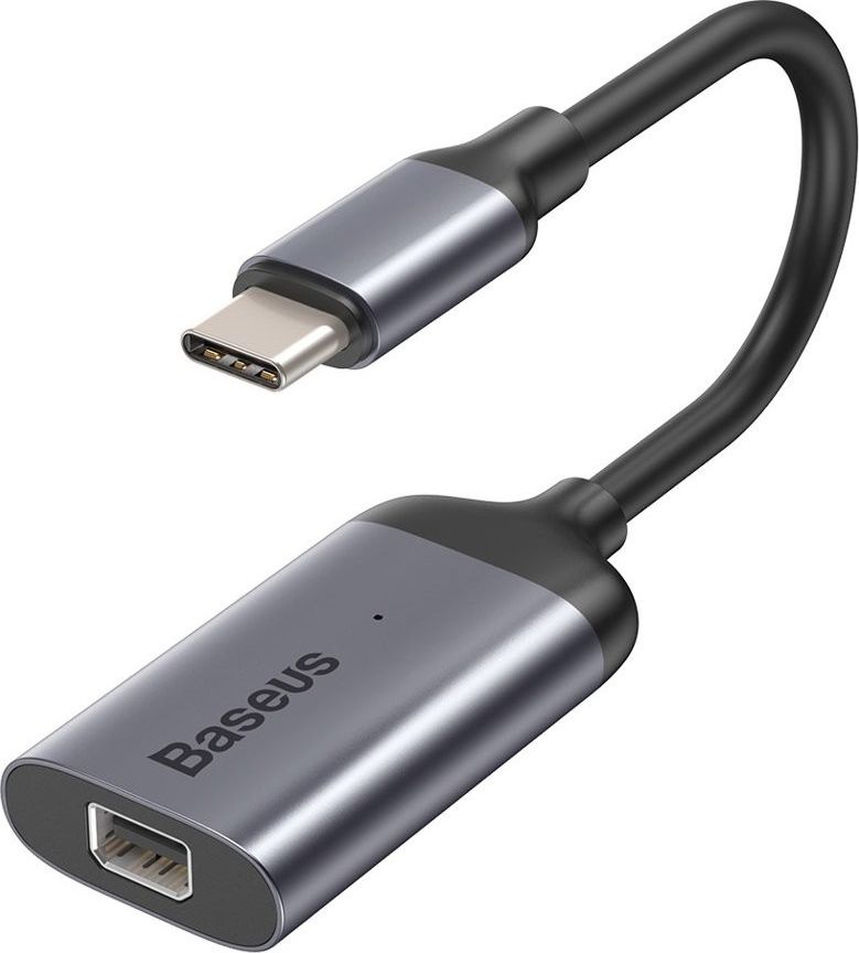 Adapter USB Baseus Enjoyment Series USB-C - DisplayPort Mini Srebrny (45968)